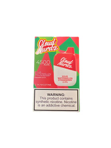 Cloud Nurdz Sour Watermelon Strawberry 4500 | Disposable Vape