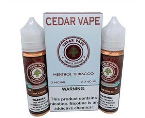 Tabaco de Cedar Vape Mentol | 2x60ml