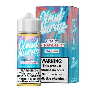 Cloud Nurdz Grape Strawberry Iced 100ml