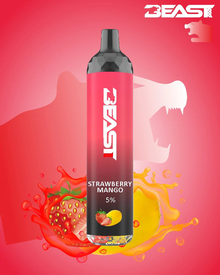 Beast Pod Strawberry Mango | Disposable Vape 4500
