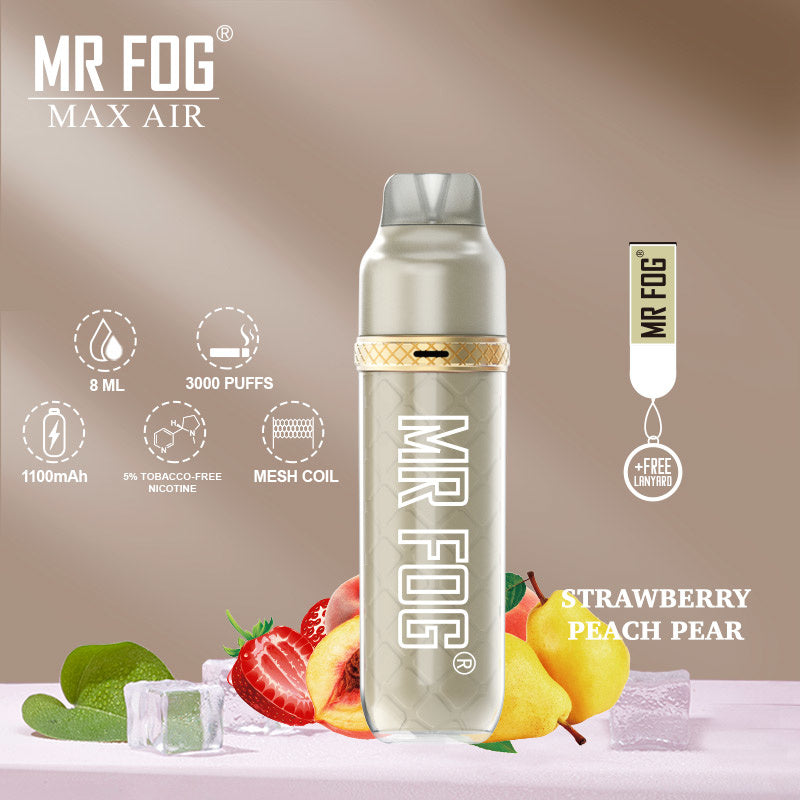 Mr Fog Max Air Strawberry Peach Pear | Disposable Vape