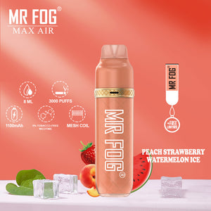 Mr Fog Max Air Melocotón Fresa Sandía Hielo | Vape desechable