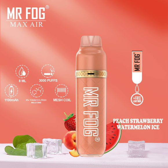 Mr Fog Max Air Peach Strawberry Watermelon Ice | Disposable Vape