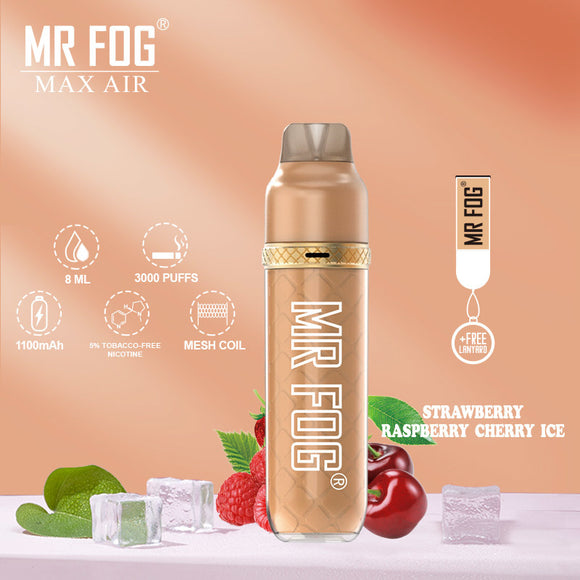 Mr Fog Max Air Strawberry Raspberry Cherry Ice | Disposable Vape