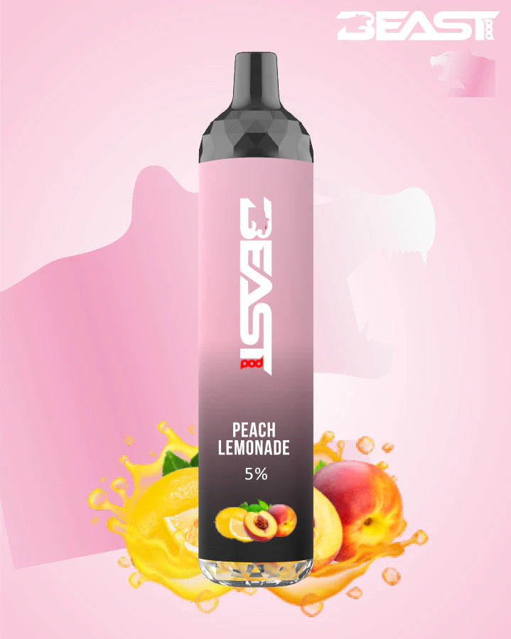 Beast Pod Peach Lemonade | Disposable Vape 4500